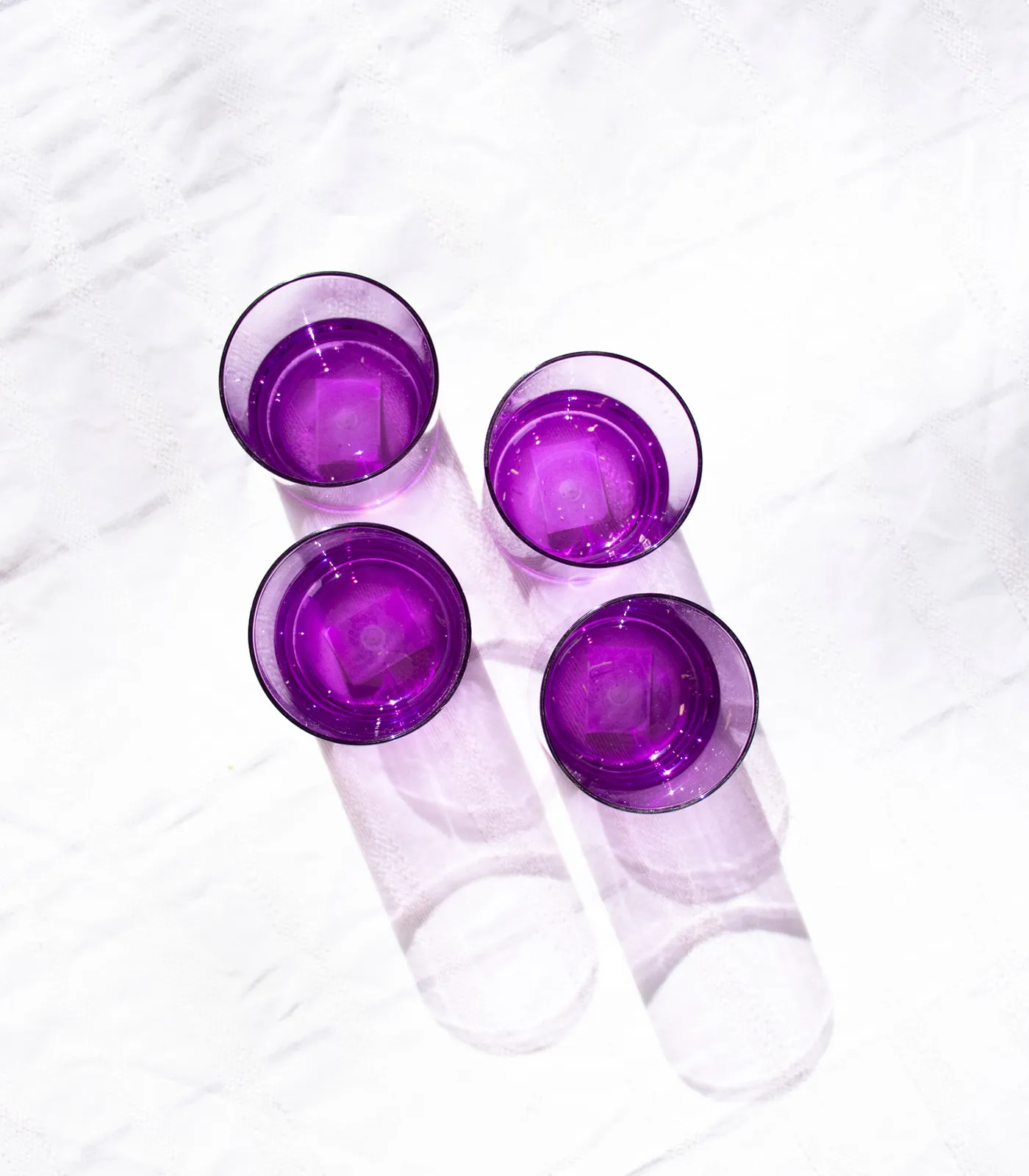Pack 4 vasos · Rosa Amatista