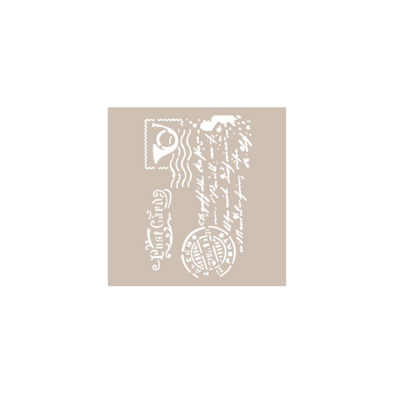 PLANTILLA STENCIL CADENCE AS472 TIMBRE POSTAL 21X30 CM